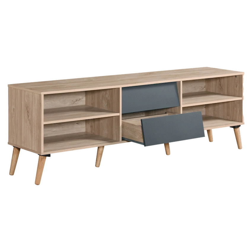 Everfurn Everest Tall TV Stand - 2 Drawers - Image 2