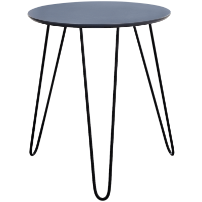 Sydney Round Side Table - Grey, Black
