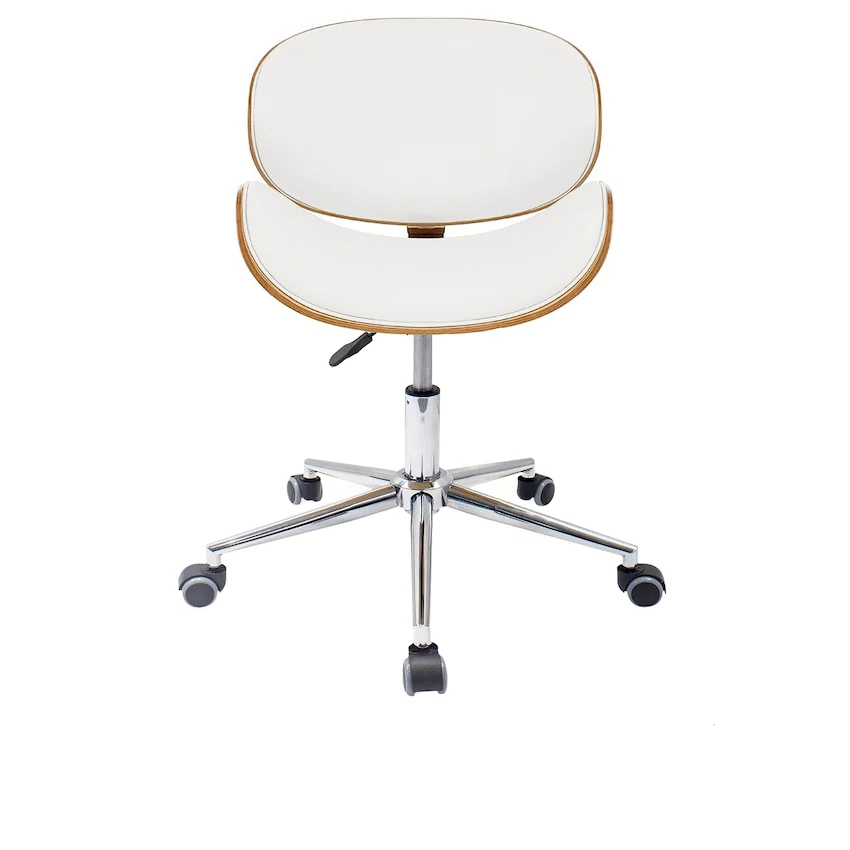 Amos Mid Back Office Chair - White - Image 3