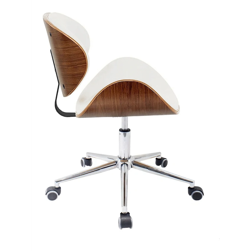 Amos Mid Back Office Chair - White - Image 4
