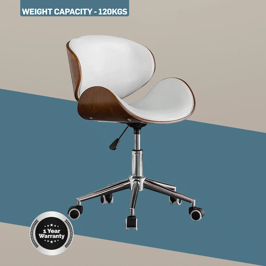 Amos Mid Back Office Chair - White - Image 9