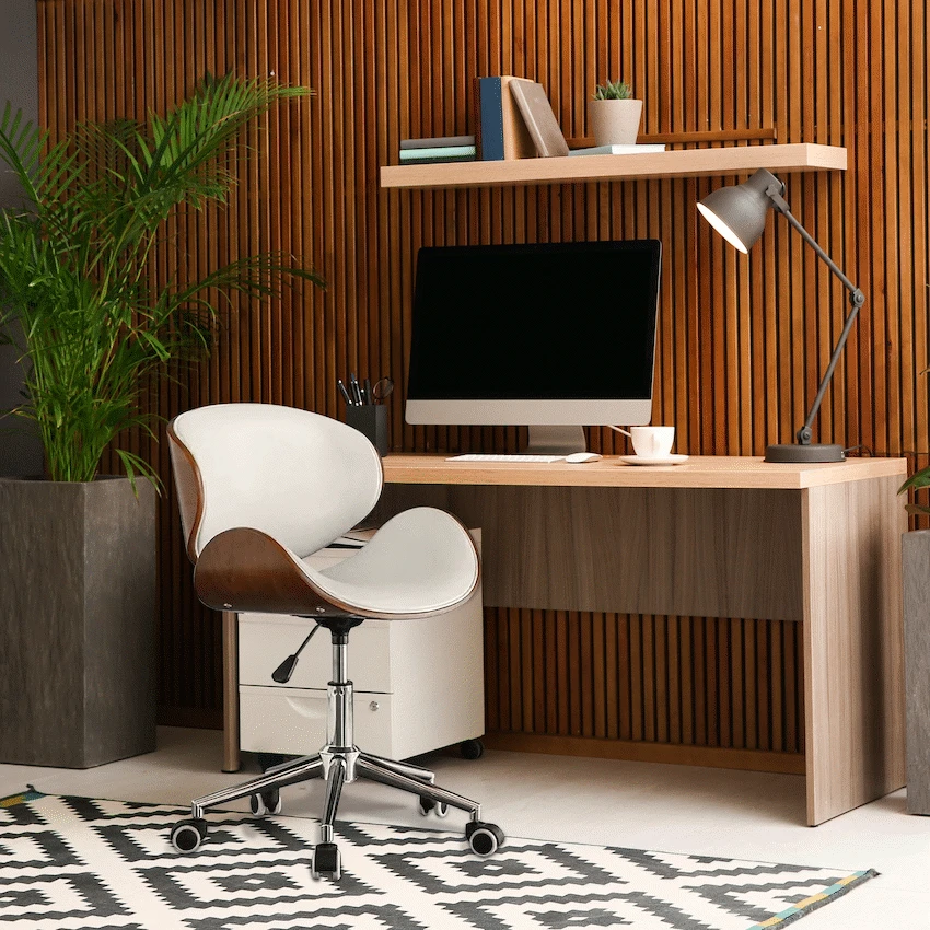 Amos Mid Back Office Chair - White - Image 10