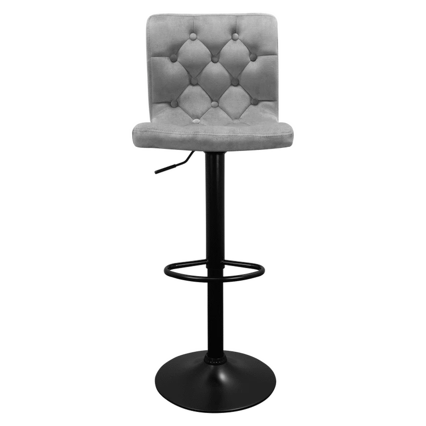 Bayer Large Barstool Grey with black base - Single - Image 4