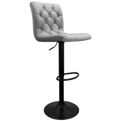 Bayer Large Barstool Grey with black base - Single