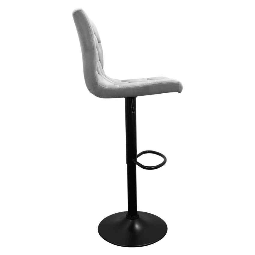 Bayer Large Barstool Grey with black base - Single - Image 5