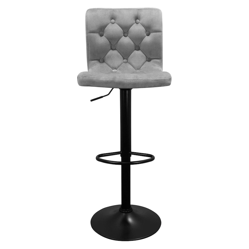 Bayer Large Barstool Grey with black base - Single - Image 10