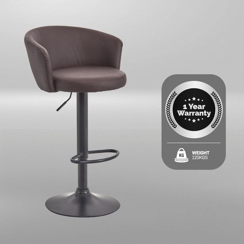 Everfurn Titan Barstool - Brown - Image 9