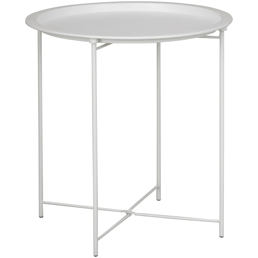 Everfurn Nala Side Table White, Painted MDF, Steel Frame, 2 Pack - Image 6