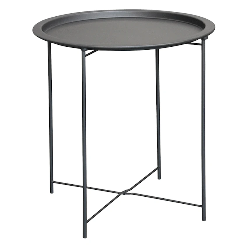 Everfurn Nala Side Table Black, Painted MDF, Steel Frame, 2 Pack - Image 5