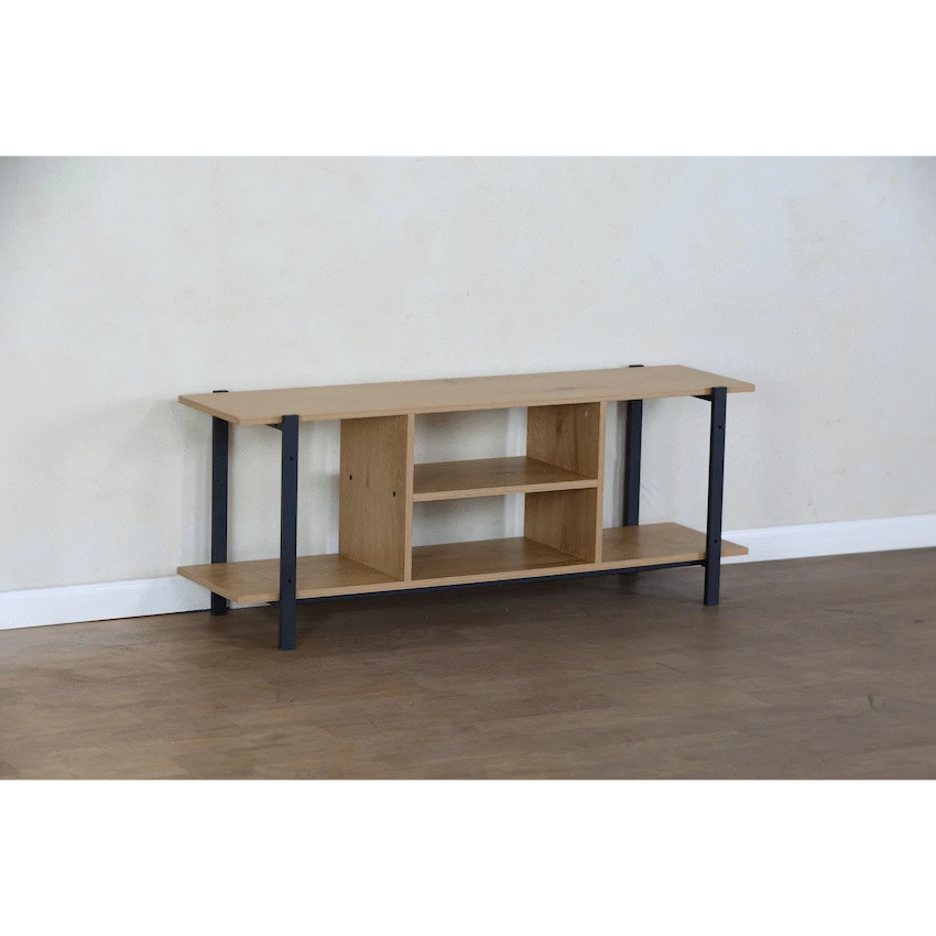 Everfurn Sable TV Stand - Oak - Image 2