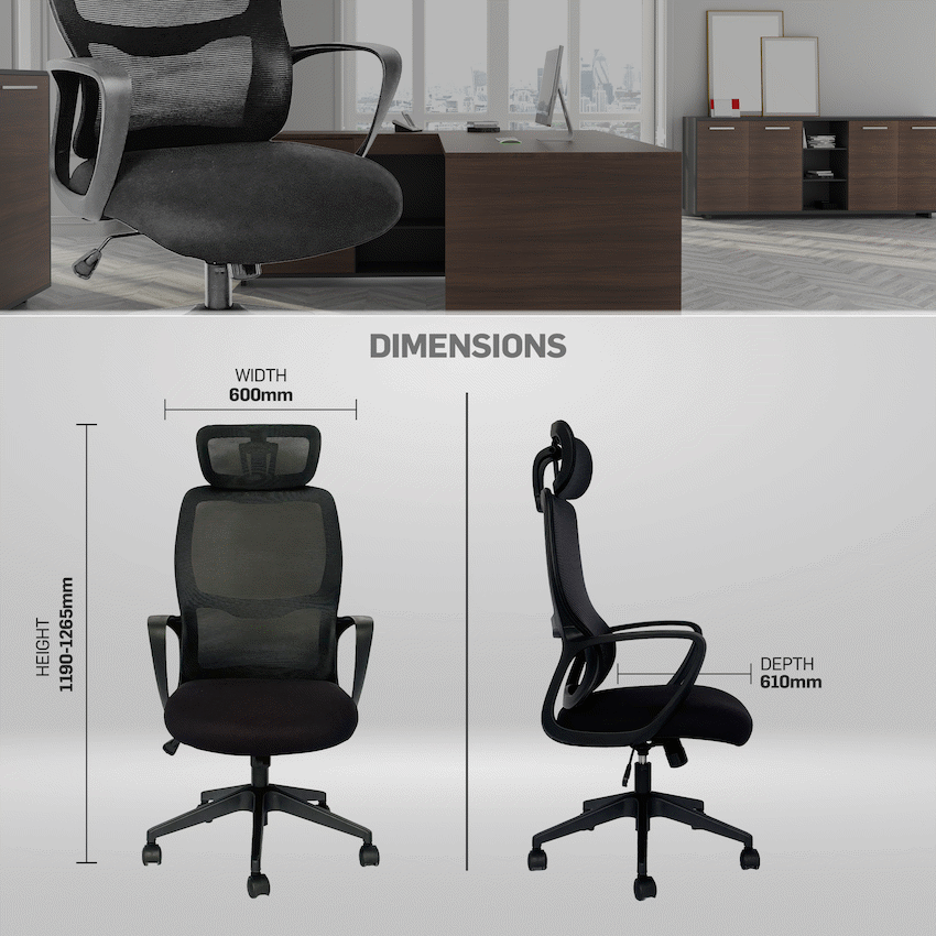 Everfurn Craft High Back Office Chair - Image 5