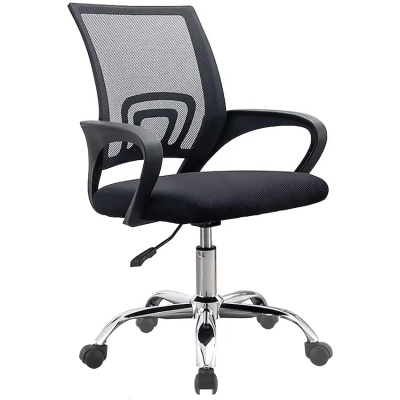 Everfurn Swift Mid Back Chair - Black